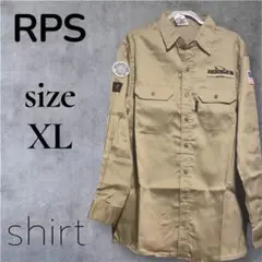 R.P.sXL ベージュ長袖シャツ