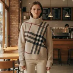 新品 BURBERRY LONDON 金ボタン タートルネックニット ホースロゴ 新品 BURBERRY LONDON 金ボタン タートルネックニット ホースロゴ