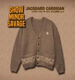 ShowMinorSavage ジャガードカーディガン BEFIRST SMS