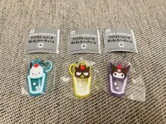 クリアクリームソーダ　めじるしアクセサリー　クロミ　ポチャッコ　ばつ丸　サンリオ