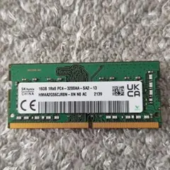 ①16GB PC4-3200AAノートPC用メモリ SKhinix製