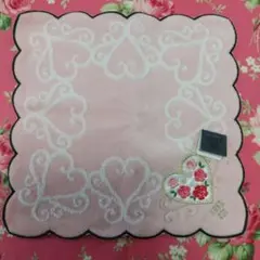 アナスイ タオルハンカチ 薔薇 ハート 刺繍 113