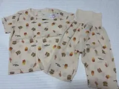 【新品タグ付き】テータテート　パジャマ ハンバーガー柄　95のサムネイル