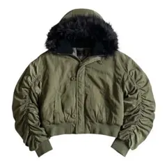 00s y2k 短丈N2B ファー フライトジャケット ブルゾン グランジ コア