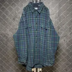 90's オールドギャップ　チェック柄　フランネルシャツ　XLサイズ.