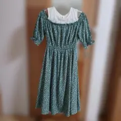 C・O・L・Z・A　花柄ロングワンピース M 　肩レース