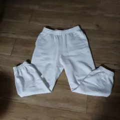 【最終値下げ】美品UNIQLO ホワイト スウェットパンツ M