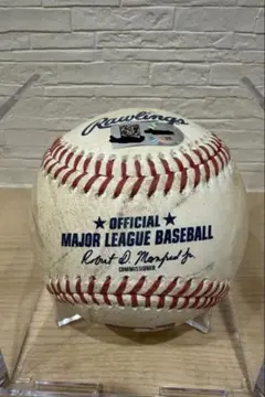2021シーズン大谷翔平選手実打球（ファール）　実使用MLB公式ボール 大谷翔平が実際に打った2018年実使用ファールボール/・山本由伸・直筆
