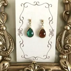 No.6065　ステンレス ピアス　ゴールド　ハンドメイド　イヤリング 変更無料