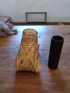 蝉籠 花入 茶道具 竹細工 花器のサムネイル
