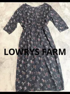 訳ありLOWRYS FARMローリーズファーム花柄ワンピース2wayロングガウン