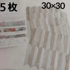5枚❕白 ブラウン 大理石風 剥がせる 貼る 壁紙 インテリア ウォールデコのサムネイル