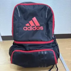 adidas ボールバッグ 黒/赤 メッシュポケット付き