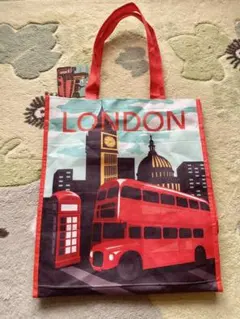 イギリス WHOLE FOODS ロンドン エコバッグ トートバッグ 英国