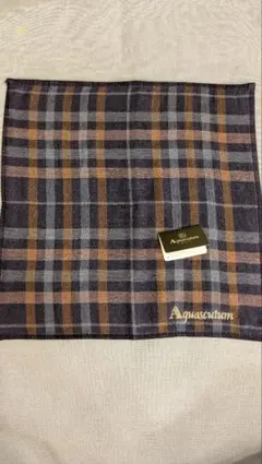 Aquascutum ハンカチ タオル地 チェック柄２枚組のサムネイル