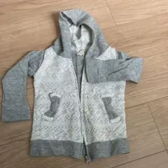 MPS グレー レース パーカー 100cm