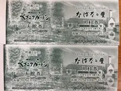 なばなの里入村券　(ベゴニアガーデン入館券付き) 2枚セットのサムネイル