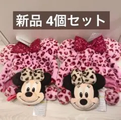 ミニー ディズニー ヒョウ柄　ファンキャップ ぬいぐるみ ショルダー バッグ