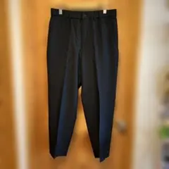 UNIQLO U ユニクロ　パンツ センタープレス 黒 イージー