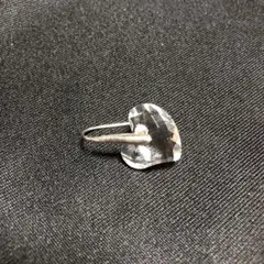 SWAROVSKI ハート型クリスタルピアス(片耳用)