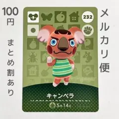 キャンベラ　amiiboカード　あつ森　コアラ