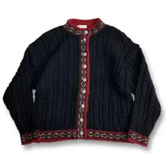 希少【Euro vintage】フランス製 ビンテージニット ユーロ古着