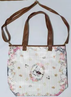 猫柄 2wayバッグ　難あり