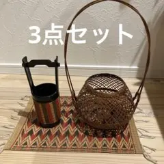 昭和　レトロ　花籠　一輪挿し　置物　和風