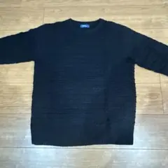 Navy ブラック ニットセーター Mサイズ