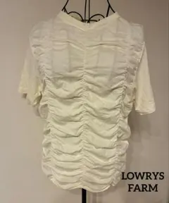 LOWRYS FARM ローリーズファーム シャーリング Tシャツ アイボリーのサムネイル