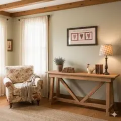 輸入雑貨 パッチワーク ハート 壁掛け額 カントリーインテリア