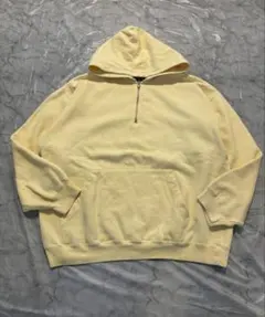 90s OLD GAP ハーフジップパーカー イエロー L 希少