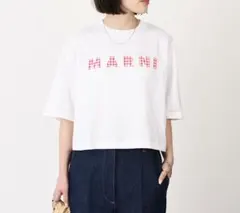 マルニ　MARNI ギンガムチェックロゴ　半袖Tシャツ　レディースのサムネイル