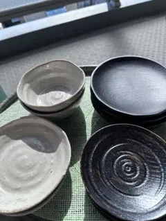 陶器皿とボウルセット 木製プレート 和菓子 14点