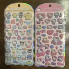 サンリオ コットンパフィーシール キティちゃん マイメロ シナモン キキララ