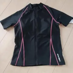 HEAD レディース ラッシュガード 水着 11号 ブラック ピンクのサムネイル