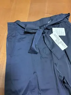 NATURAL BEAUTY BASIC ネイビー ワイドパンツ