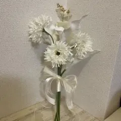 ウェディングブーケ ピオニー ホワイト ブートニア 結婚式 - メルカリ