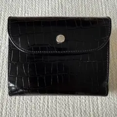 かむろぎ KAMUROGI マットクロコ折財布 京都 ブラック - メルカリ
