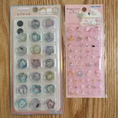 もぐにゃん　 おはじきシール　ブロックシール