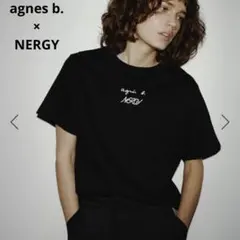 定価8800円 アニエスベー × ナージー コラボ Tシャツ 黒 Fのサムネイル