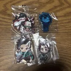 鬼滅の刃　ラバーマスコット　アクリルフィギュア　4種まとめ