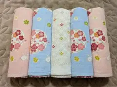 ガーゼタオル手ぬぐい　ウチノ　5枚セット　いにしえ