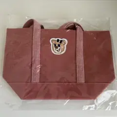 ラブラリーバイフェイラー オールドテディガール ワッペントートバッグ　小 ピンク