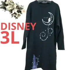 5116♡早い者勝ち DISNEY ティンカーベル チュニック 黒 3L