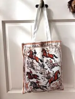 乗馬柄トートバッグ　乗馬　馬術