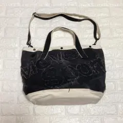 デサント トートバッグ ショルダーバッグ 2WAY デニム生地 ブラックのサムネイル