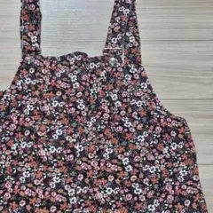 ZARA 花柄オーバーオール Mサイズ