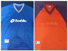 【お得な2枚セット】Lotto ロット サッカーシャツ M/Lサイズ相当