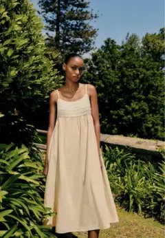 ZARA ザラ　コントラストクロシェワンピース